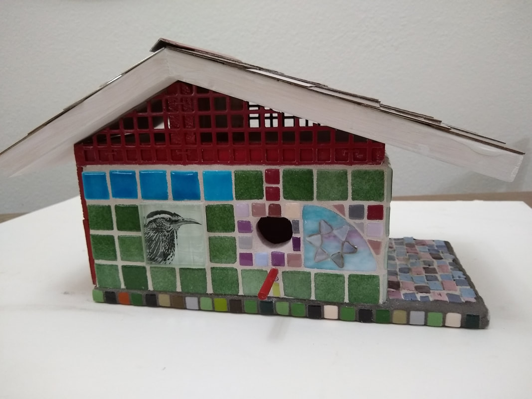 The Home Sweet Home Mosaic Birdhouse